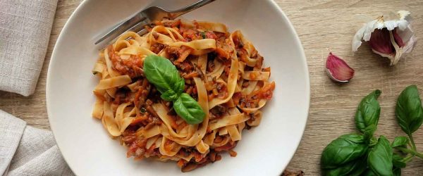 Vegan mushroom bolognese recipe